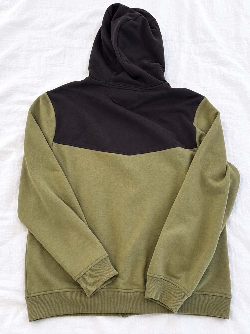 Tony Hawk Olive Green and Black Colorblock Hoodie